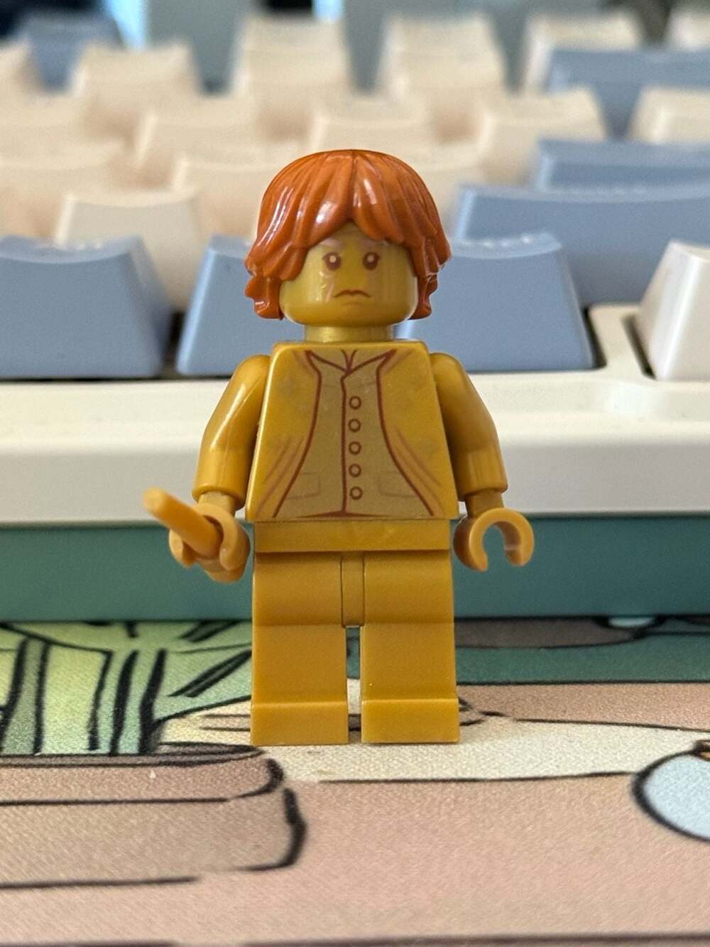 LEGO Harry Potter Minifigure Professor Severus Snape 20th Anniversary Pearl Gold